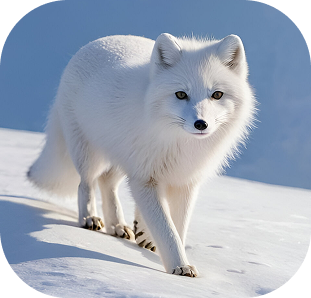 Arctic Fox in the snow